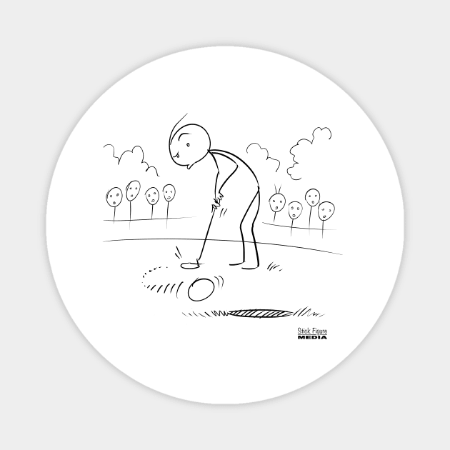 Golfing Stick Magnet by Rick714